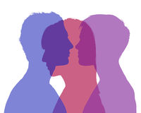 http://www.dreamstime.com/stock-images-man-s-infidelity-silhouette-young-woman-looking-each-other-shadow-another-woman-superimposed-their-image31745914